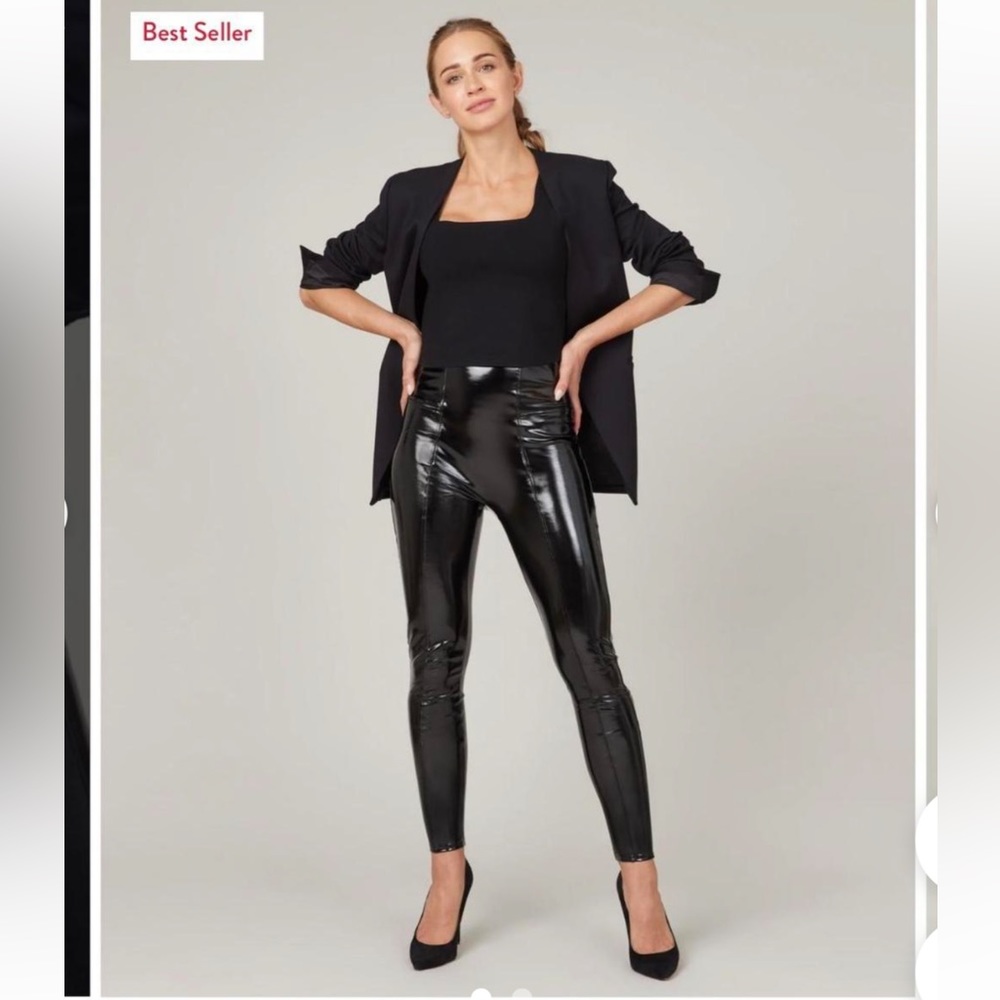 Spanx  patent leather Black Legging
